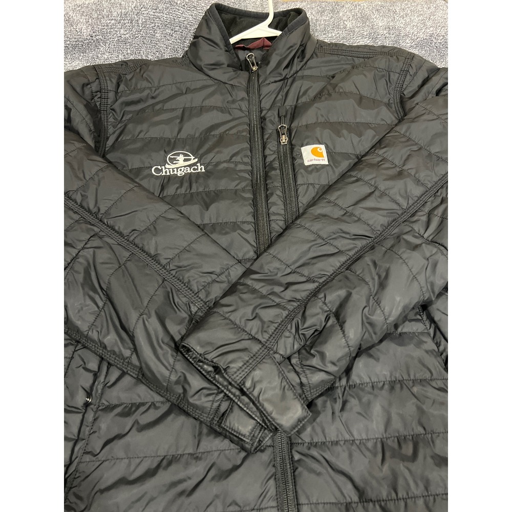 Carhartt Men Black Gilliam Insulated Puffer Jacket 102208 001 Medium Chugach